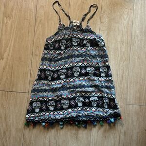 Día de los Muertos tank/mini dress - S